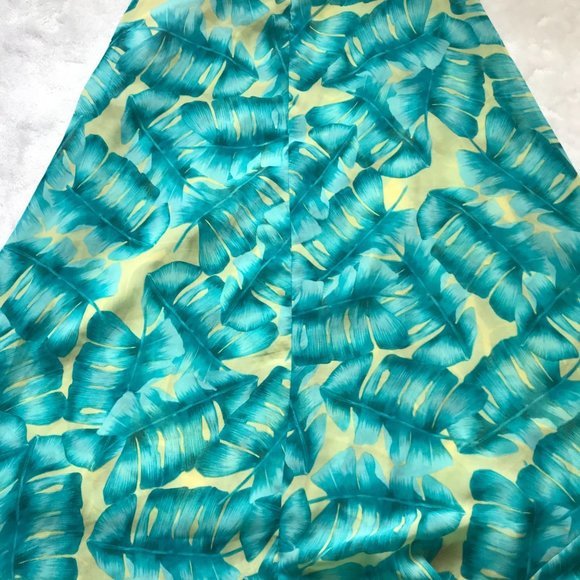 Show Me Your Mumu Women's Hawaiian Tropical Leaf Print Chiffon Maxi Skirt Size L - Picture 10 of 10